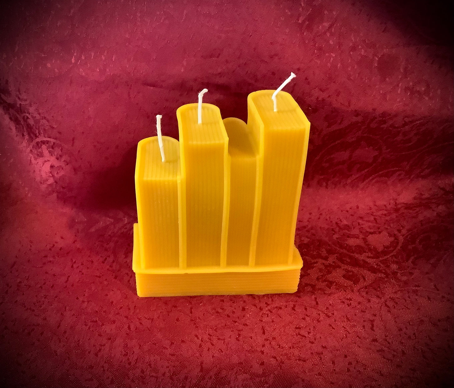 Handmade Pure Beeswax Book Candle – Natural Scented Gift for Book Lovers