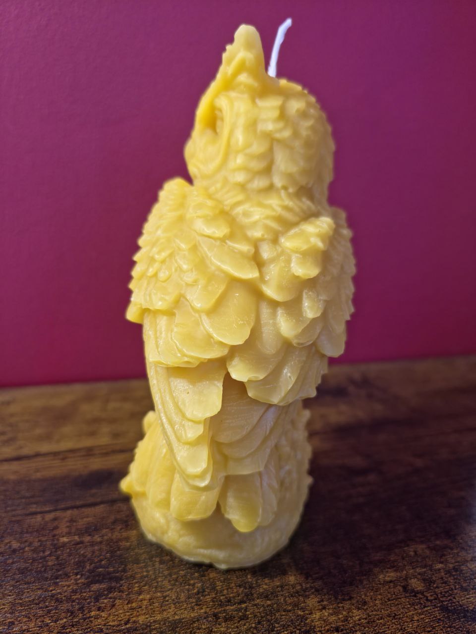 Handmade 100% Pure Beeswax Candle MAJESTIC OWL