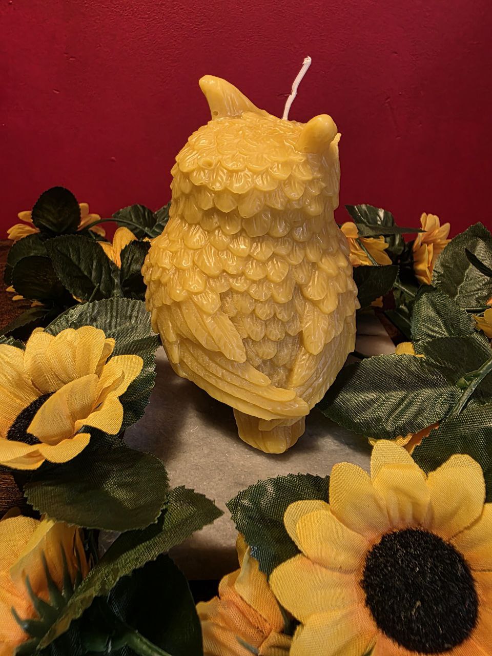 Hootie Owl - świeca z czystego wosku pszczelego