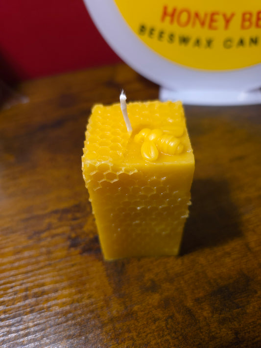 100% Pure Beeswax Candle HONEYCOMB