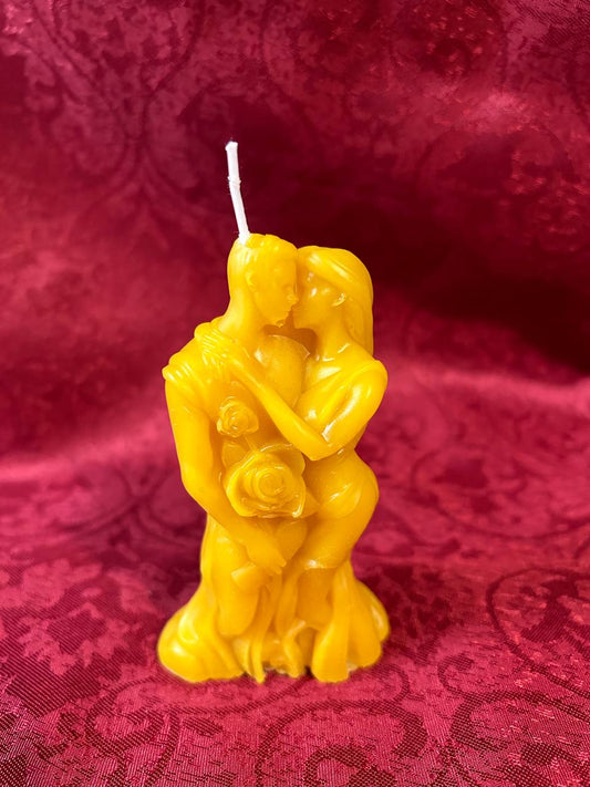Loving Couple - pure beeswax candle