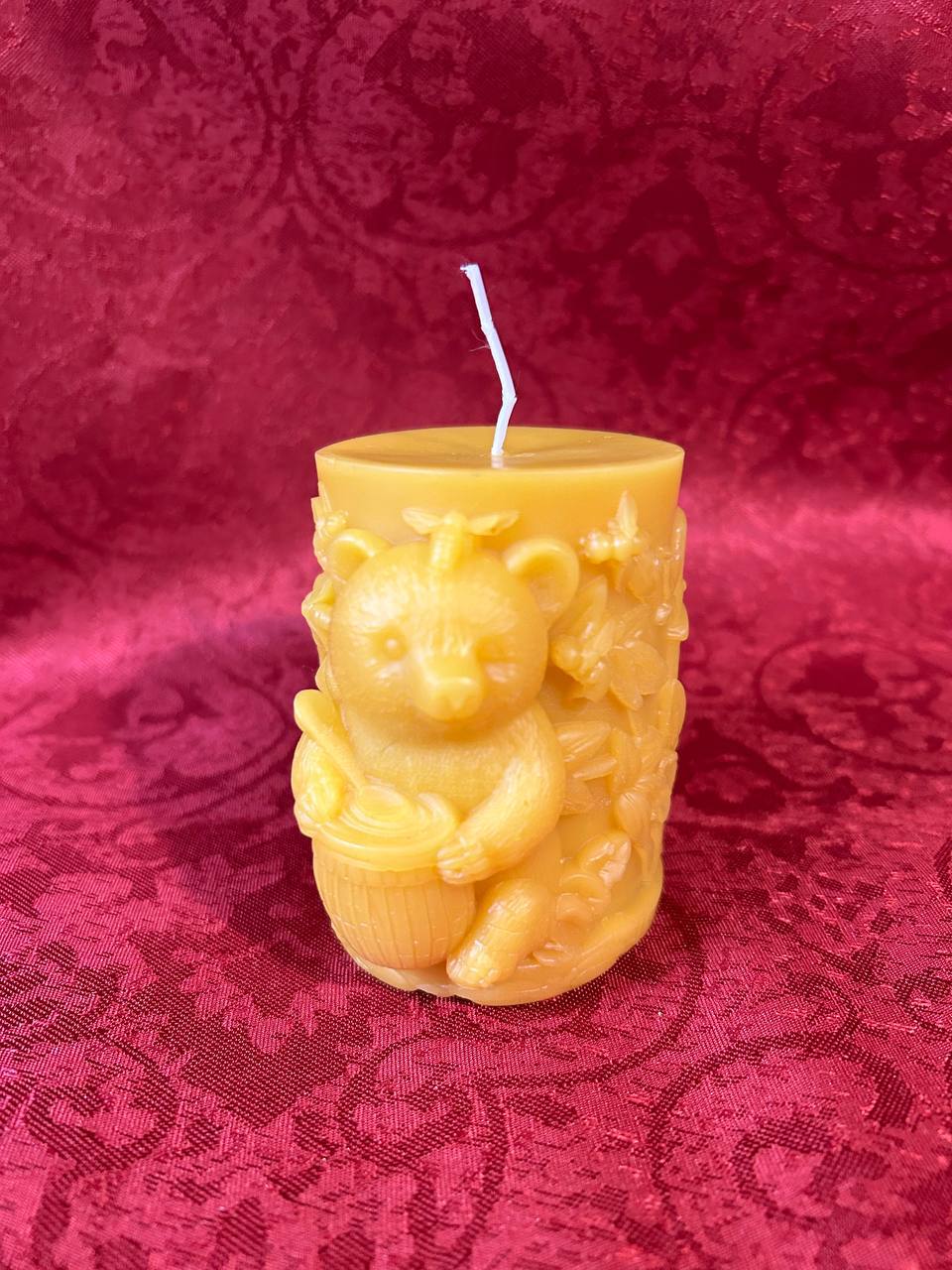 Świeca woskowa Honey Bear 100% z czystego wosku pszczelego