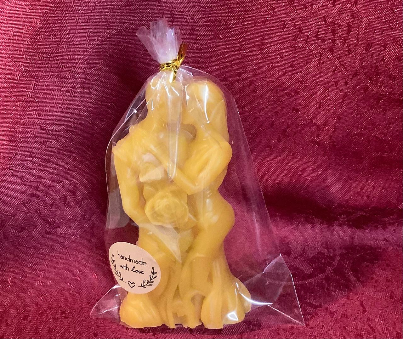 Loving Couple - pure beeswax candle