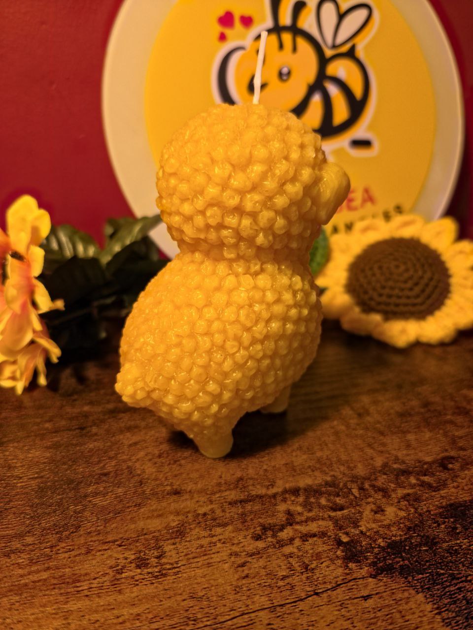 Little Lamb - pure beeswax candle