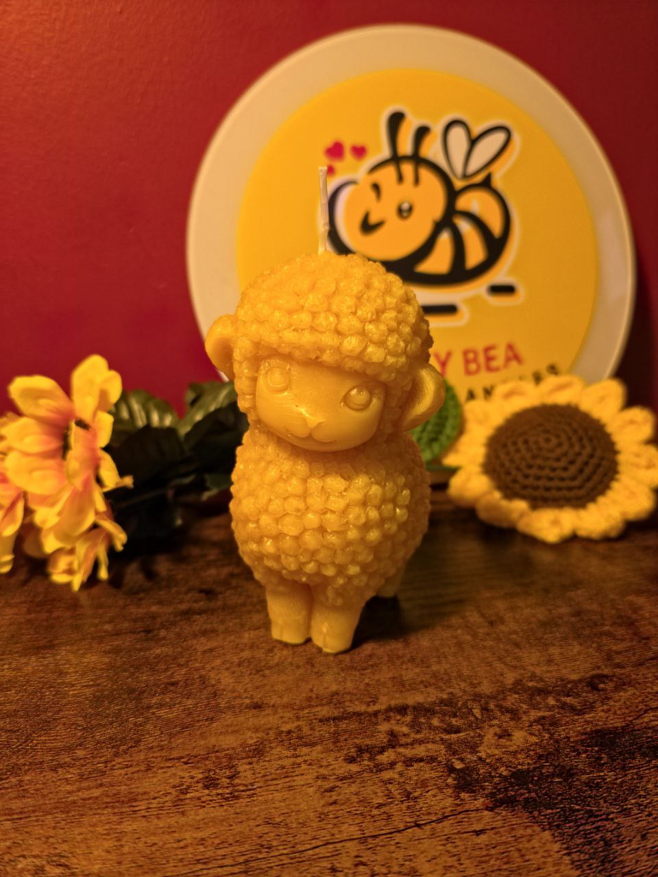 Little Lamb - pure beeswax candle