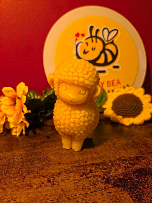 Little Lamb - pure beeswax candle
