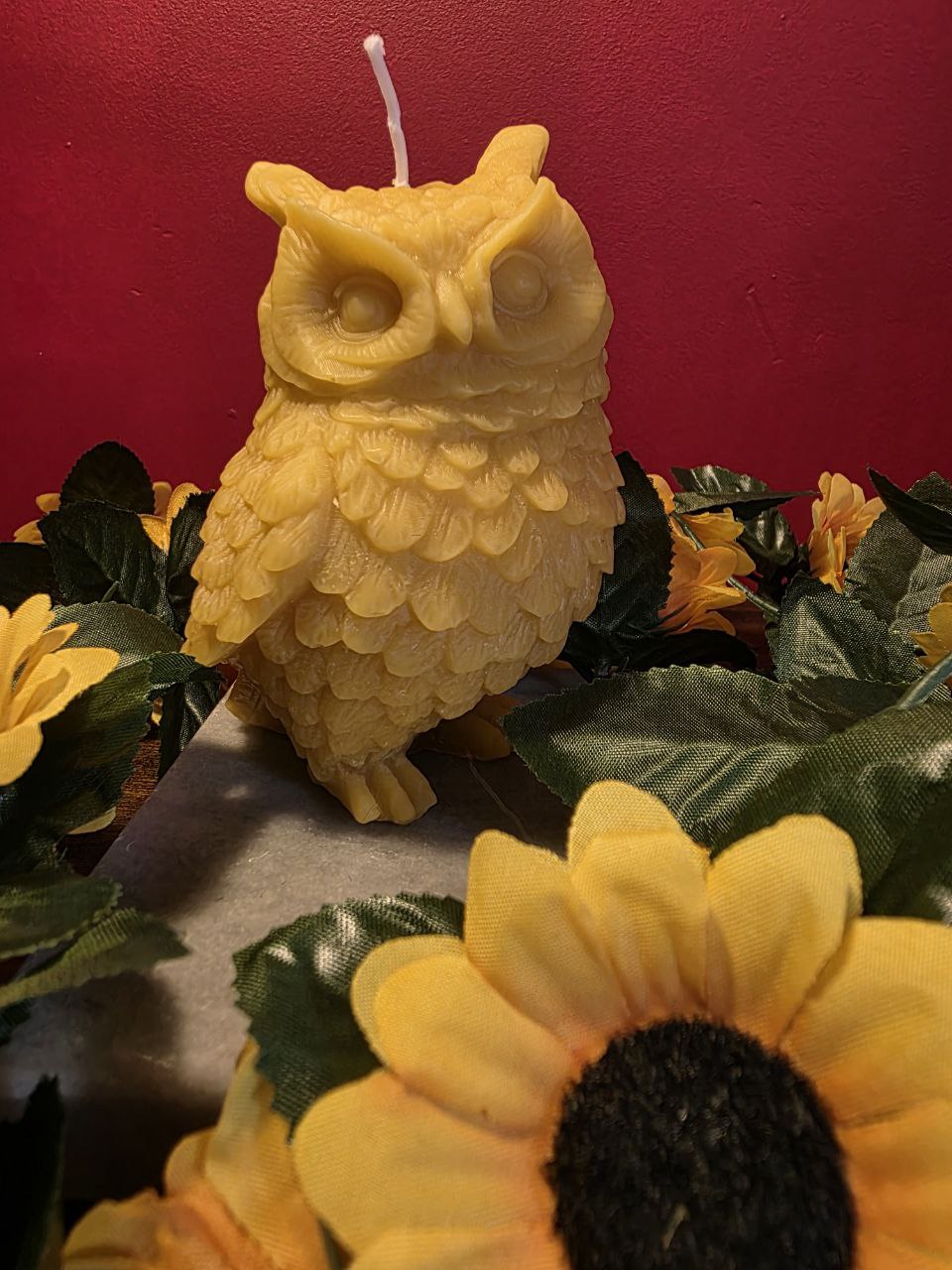 Hootie Owl - świeca z czystego wosku pszczelego