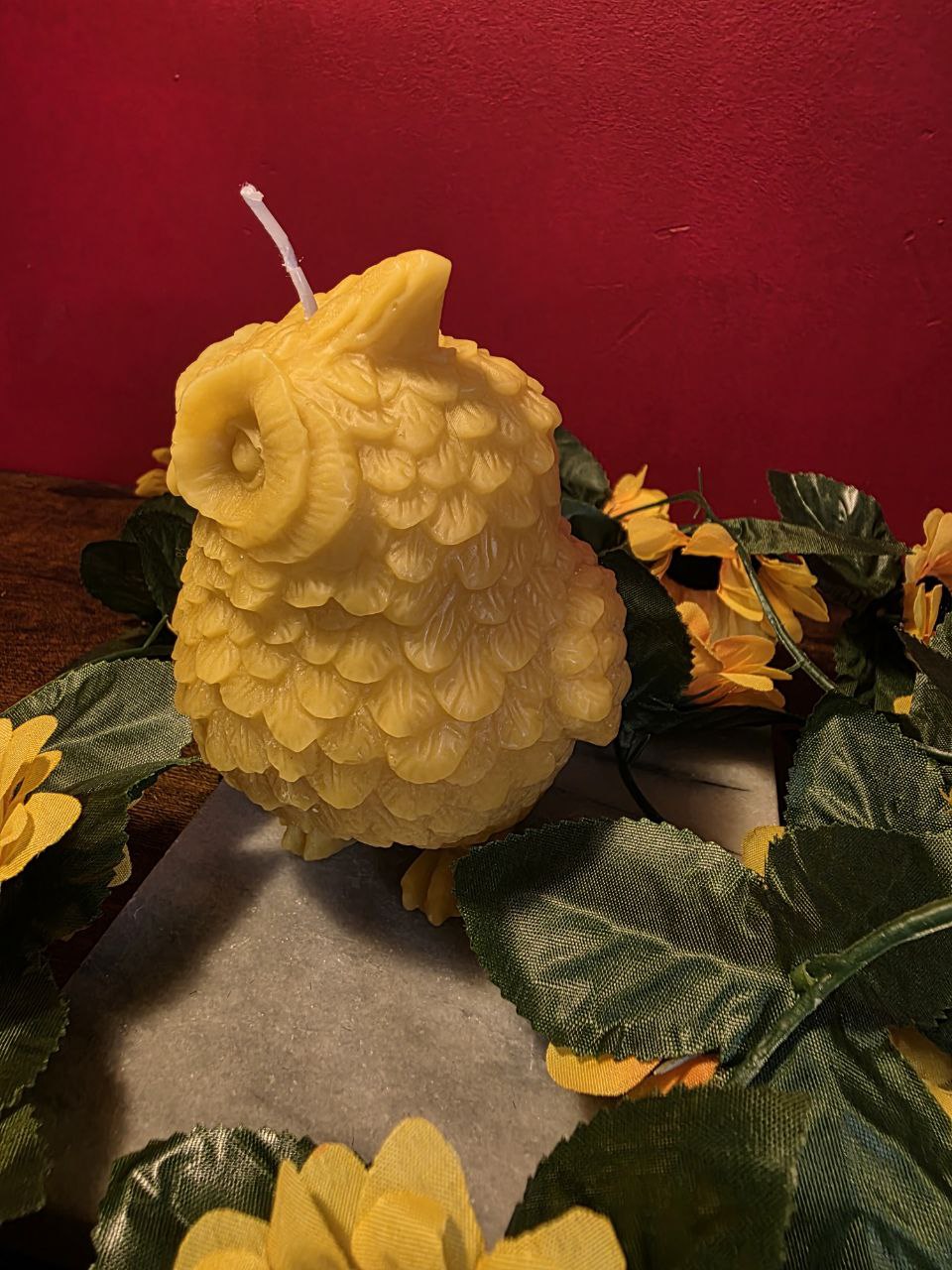 Hootie Owl - świeca z czystego wosku pszczelego