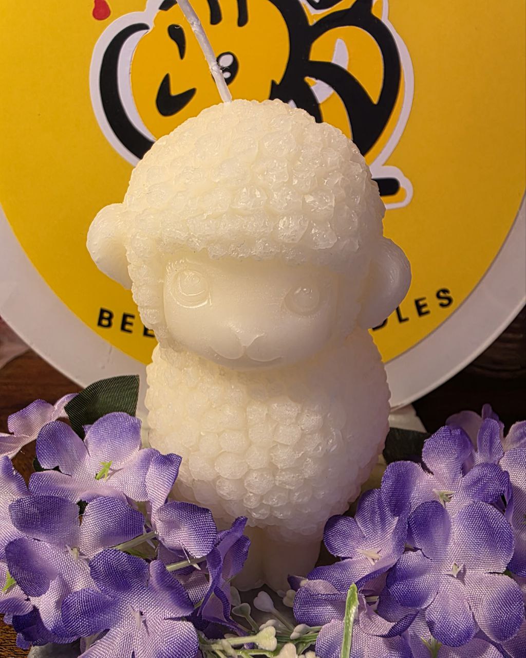 Little Lamb - pure beeswax candle