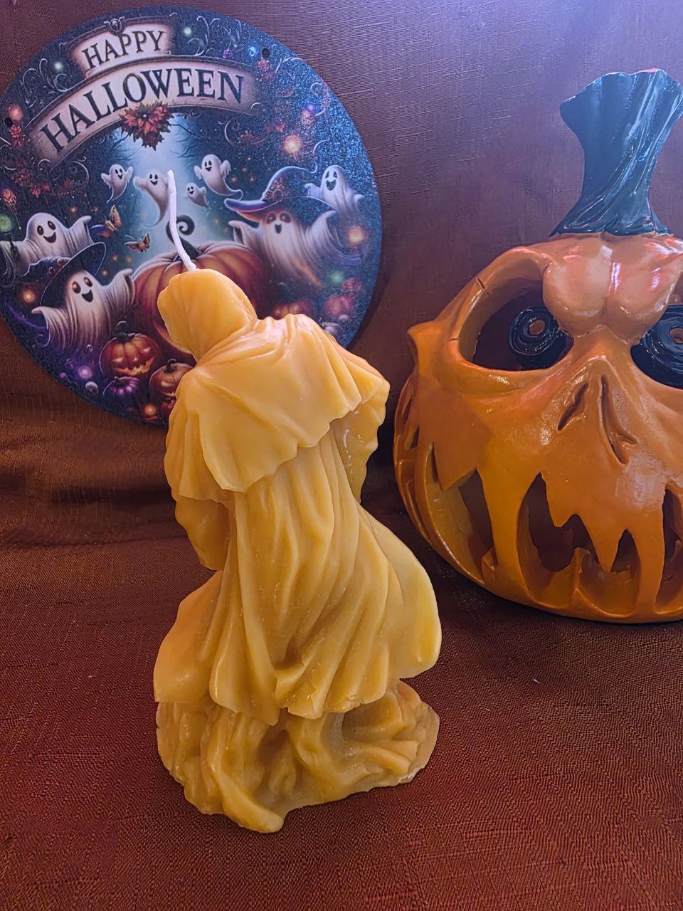 Dark Reaper - Halloween - pure beeswax candle