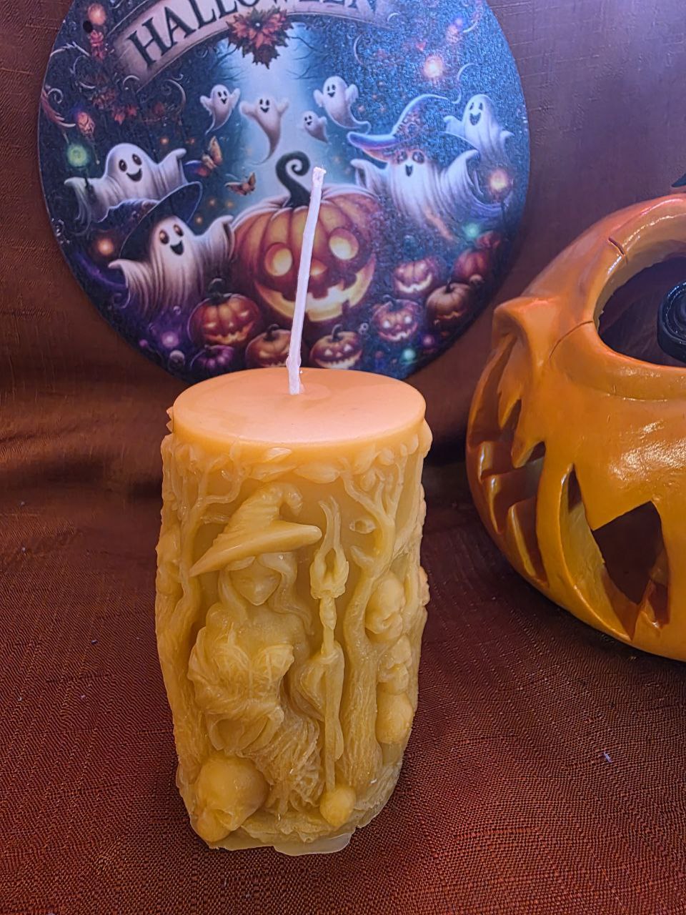 Forest Witch - Halloween - pure beeswax candle
